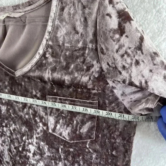 Velvet Legging Tee Spring + Mercer Pink Short Sleeve Top Womens L Lagon Look - Picture 7 of 9